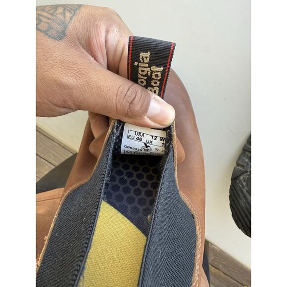 Mens Georgia Boot Co Boots Size 12 Wide Slip On Leather Shoes Giant Romeo GR274 - Picture 7 of 7